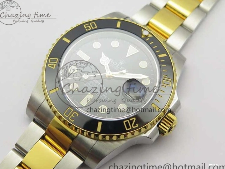 MiroTime 0309 Submariner 116613 LN Black Ceramic D1F 1:1 Best Edition Wrapped Gold SS Case and Bracelet A Lightweight 3186